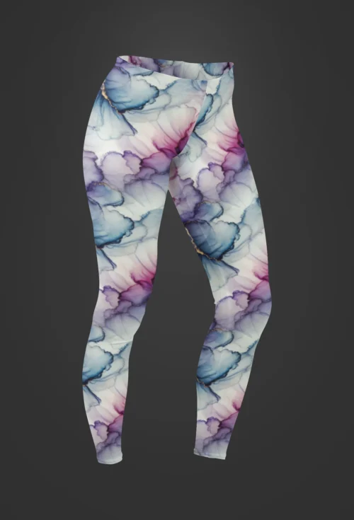 NCharnt Blue and purple on white elegant gym wear NCharnt Blue and purple on white elegant gym wear