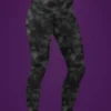 NCharnt Grey and Black texture print leggings NCharnt Grey and Black texture print leggings