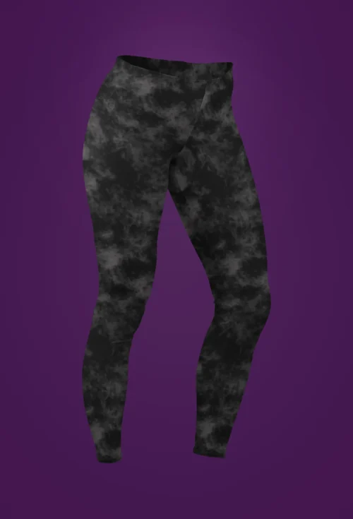 NCharnt Grey and Black texture print leggings NCharnt Grey and Black texture print leggings